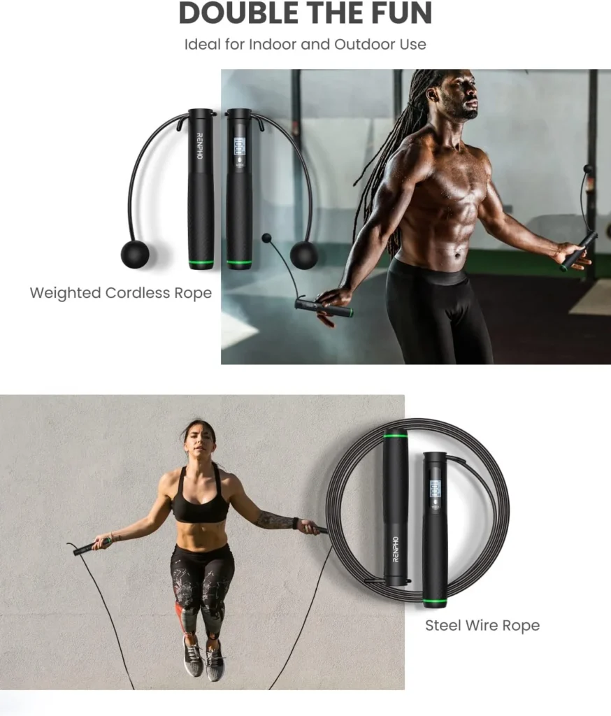 Corde à Sauter Intelligente avec Compteur - Pour le cardio intensif