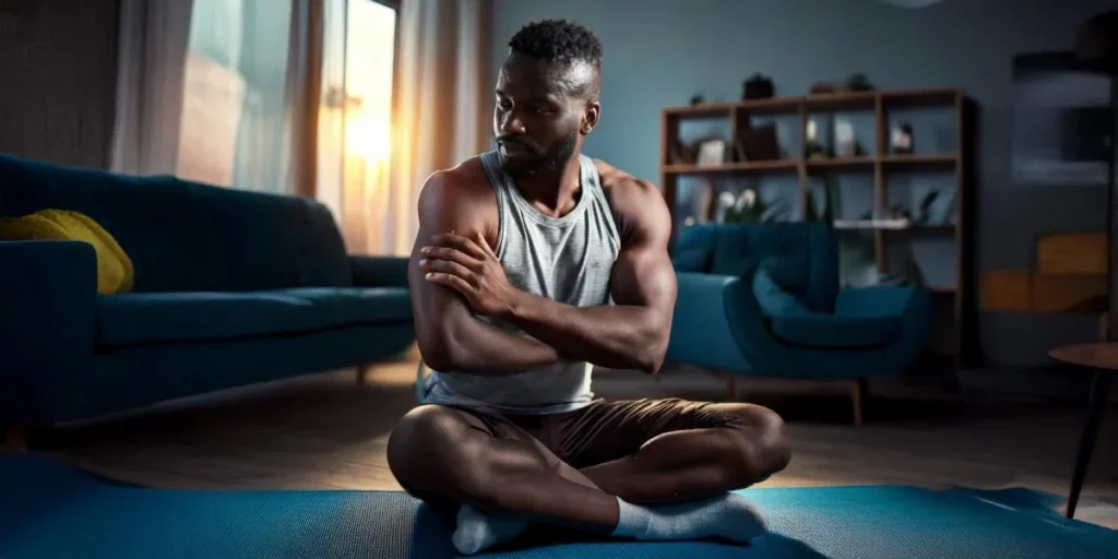 Blessure due à un surentraînement lors d'un workout à domicile, erreurs à éviter.